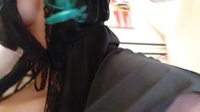 wearing stockings excites me, and so i fuck my anus and ... i drive you crazy, don t you believe it? look!