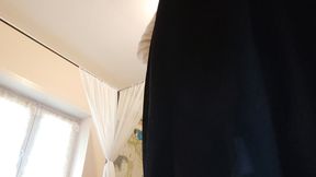 wearing stockings excites me, and so i fuck my anus and ... i drive you crazy, don t you believe it? look!