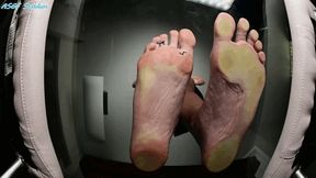 Anna Dark (Natasha) TRIO GLASS SQUSH! Giantess foot domination! - MOV