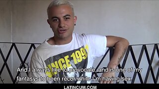 Teen amateurish blonde latin boy juan cruz drilled for cash pov