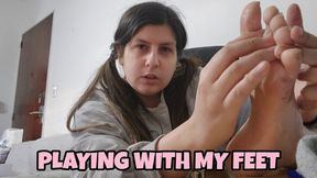 Dirty Bare Feet and Filthy Toes – Close-Up Footplay with Visible Dirt, Creamy Lotion Rubdown, Toe and Toenail Focus