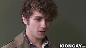 ”Twink gets booty ravaged for the first time by a sexy jock”