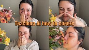 Teaching AI how to sneeze