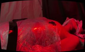 Shemlale Mistress Naomiperv Turns Plastic Wrap Into Sex