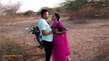 Indian Wife Outdoor Blowjob Licking Fingered and Fucked