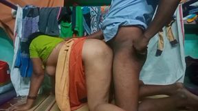 Student Doggy Style in Village Step Aunty