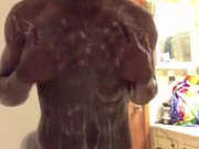 Fit FTM Rubbing Soap All Over My Body, Playing With Myself, and Showing Off My Fat Ass