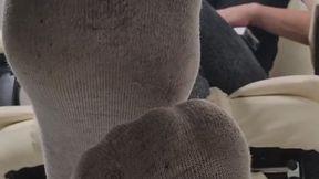 Dirty Torn Sock Slave – Worship My Filthy Socks While I Smoke & Humiliate You