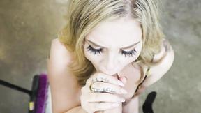 ”DADCRUSH Blonde Kali Roses' Twat Convinces Step Dad”