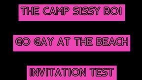 the camp sissy boi invitation test comment if you complete it