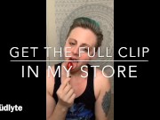 Goth trans man sucks lollipop like its your cock TEASER. Full clip in store
