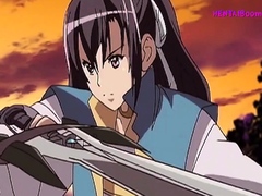 Samurai Swordsman Ravishes Anime Beauty in Ancient Japan