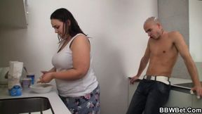 He calling big booty fat girlfriend for play