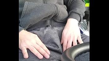 Peeing in the truck