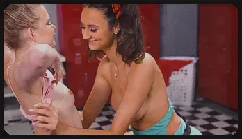 Cheerleader Rivals Eliza Ibarra & Coco Lovelock Get Wild