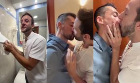 Ex military stud wrecks weak femboy with that big military cock