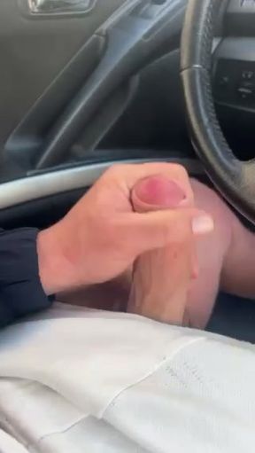 cumshot in the car