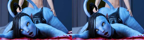 Neytiri's Face Down Ass Up Doggystyle Backshots With Spanks