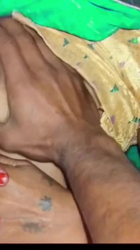 Captivating moment from &quot;Bhabhi aunty desi suhagrat honeymoon outdoor recording Indians Village dehati sex chodai hard&quot;