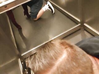 My fastest climax ever in a public elevator Dada Deville Real Amateur