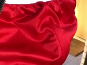 BOUNCING BULGE ** Walking Down the Stairs wearing Boxing Shorts in SLOW MOTION **