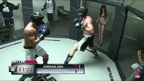 A strong fighter wins a night with Lilith after a fight and fucks her doggy style