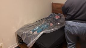 Jan 3 2023 - Vacpacked In My Blue Pvc Raincoat With My Pvc Aprons And Blue Lead Apron