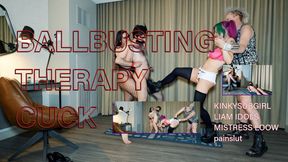 Couple's Therapy - Ballbusting a Cuck to Heal Their Relationship