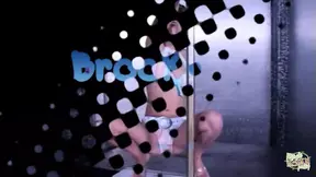 Sexy white girl Brooklyn strips until her snatch swallows his BBC