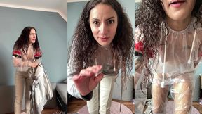 nein keine pisse , pvc schweiss ist ausgelaufen wahrend der challenge