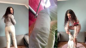 nein keine pisse , pvc schweiss ist ausgelaufen wahrend der challenge
