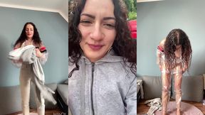 nein keine pisse , pvc schweiss ist ausgelaufen wahrend der challenge