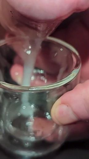 Close-up Edging, Multiple Cumshots Leaking Into Glass. Slow Motion Denial, Ruined Orgasm, Shooting Ropes, Uncut