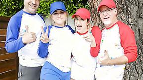 ”Softball Diamond step daughter Shaft Down - April Snow, Taylor Blake”