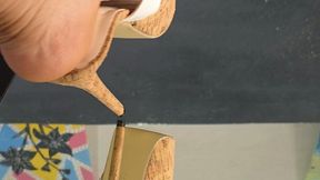 Foot Soles Dreams in the Mirror 3 by Nicolle on sexy Kiara Mule Heels