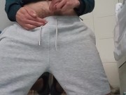 The Fitness Trainer Jerks Off Inside his Pants and Shows you his Cock