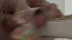 Shoejob fuck and cum on wedges shoes