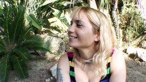 This blonde babe is all about the hot action