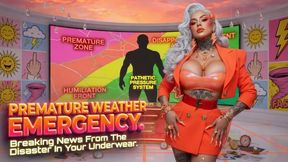 PREMATURE WEATHER EMERGENCY. Breaking News From The Disaster In Your Underwear