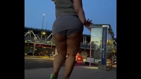 Boricua Leg Tease Queen - Mini Skirt - High Heels Stillettos- Walking Slow Motion- Crossed Legs Thick Thighs Puerto Rican Mami