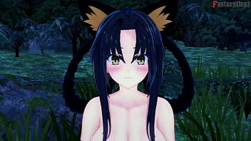 Akeno Blindfolded BJ kuroka change FULL SCENE for REDS | HSDXD NTR madness E9 | Full Movie on Sheer &amp_ PTRN: Fantasyking3