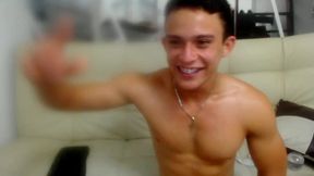 Hot, Muscular Latino Jerks Off and Cums