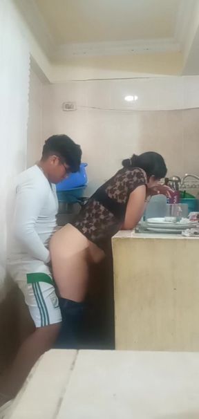 Domestic Worker Fucking and Sucking When My Wife Is Distracted