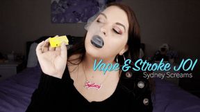 Vape and Stroke JOI - A vaping scene featuring: jerk-off-instruction, vape domination, lip fetish, vape clouds, and JOI games - 720 MP4