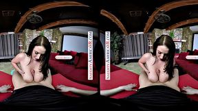 Angela White treats a stranger to her natural jugs