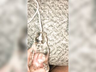 using my Adam & Eve Vibrating and Sucking Stroker Toy