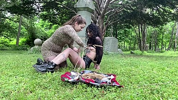 Lydia Black Public Grave Yard BDSM
