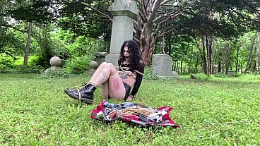 Lydia Black Public Grave Yard BDSM