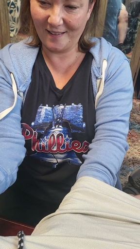 Sexy MILF Admits to Wanting 4 Cocks at Once She Sucks Him Twice and Cums so Many Times so Much Cum in Public