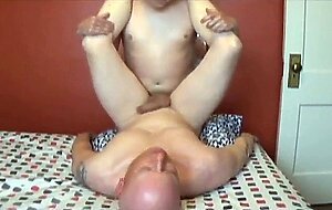 Michael Karacson faggot fucked bareback doggy style